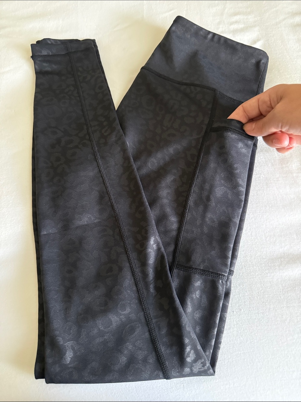 XS full length Black Leopard CVG leggings